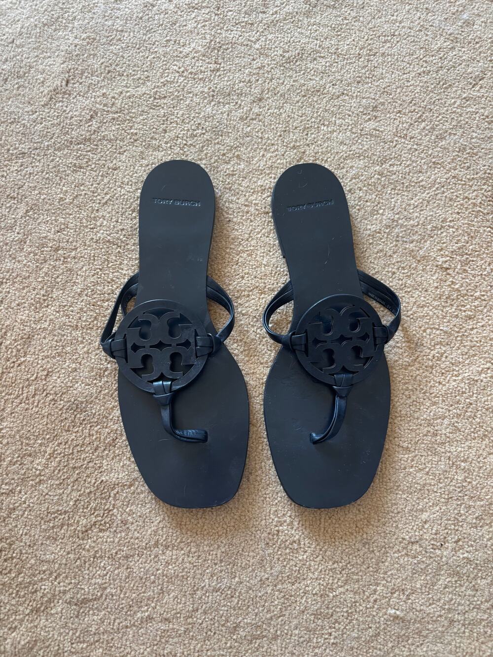 Tory Burch Miller Black Leather Sandals